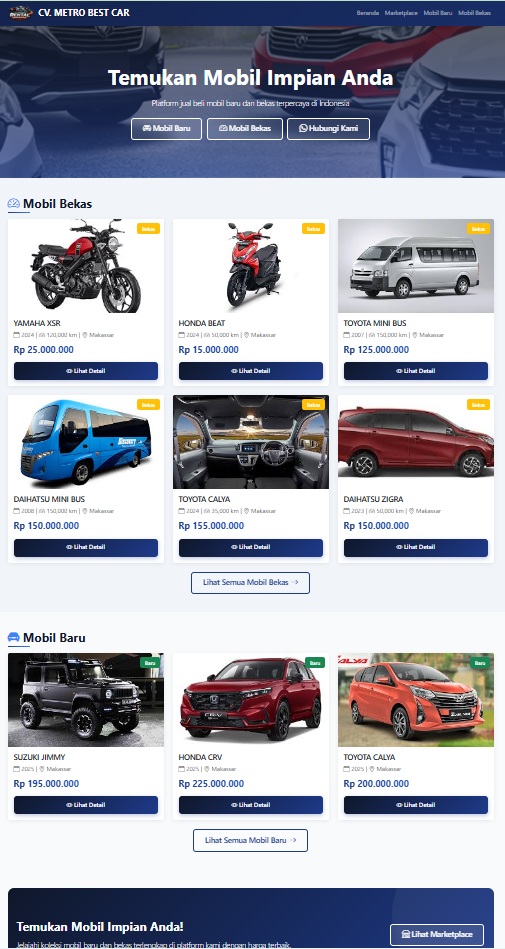 Aplikasi Catalog Jual Mobil dan Motor Baru dan Bekas